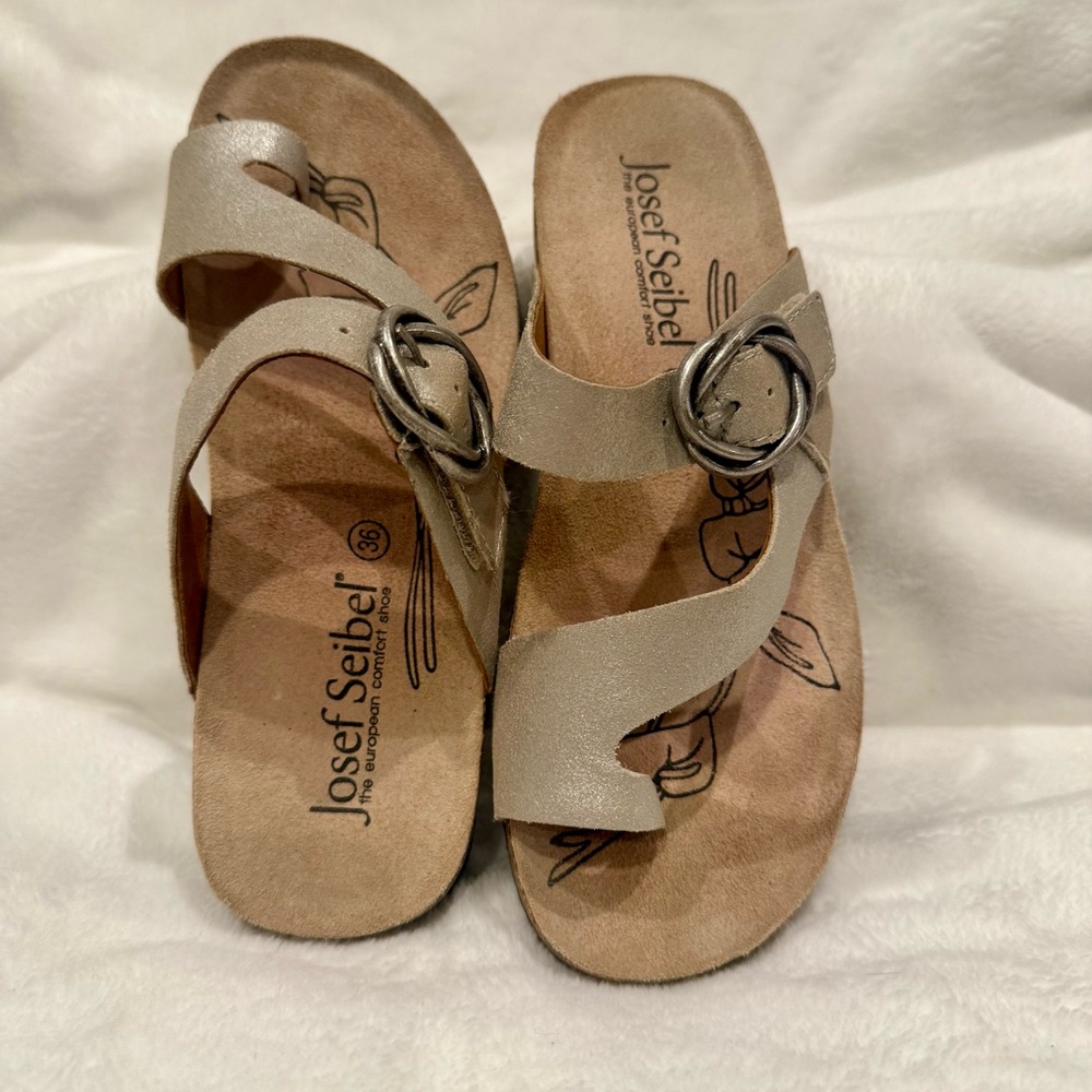 Josef Seibel Tonga 52 Sandal | NWOT | Leather Comfort Wedge | Size 36 - Picture 4 of 13